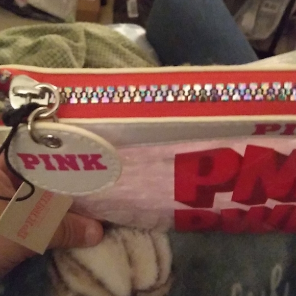 VS Pink PNK PWR cosmetic bag NWT - Picture 4 of 5